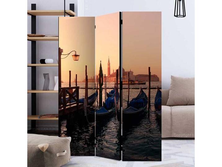 Raumteiler klappbar mit VENEDIG Motiv Leinwand Füllung von 4Home
