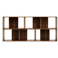 Regal Module Nussbaum furniert modernes Design (vierteilig) von 4Home