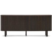 Retro Look Sideboard mit zwei Schiebetüren Schwarzbraun von 4Home