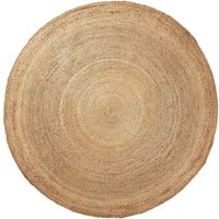 Runder Teppich aus Jute Beige von 4Home