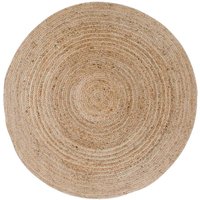 Runder Teppich in Beige Jute von 4Home