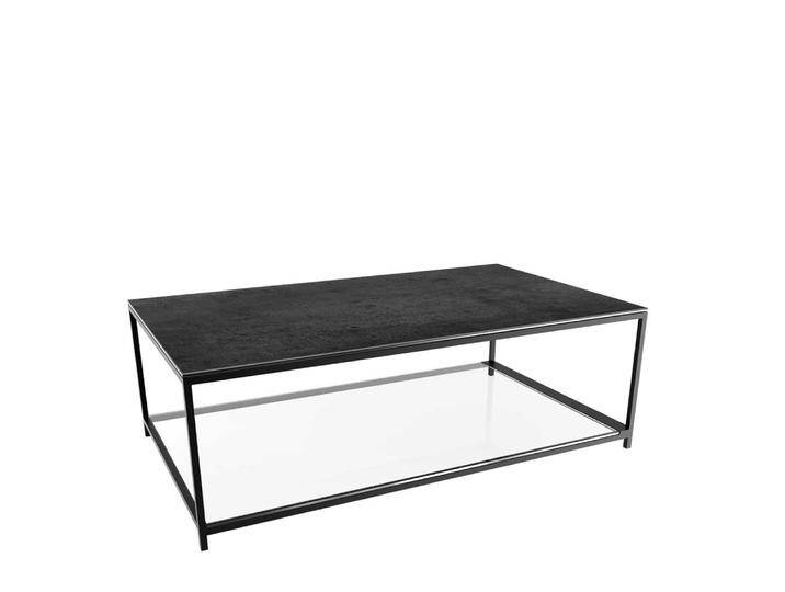 Salontisch Sofatisch mit Keramik Oberfläche in Schwarz von 4Home