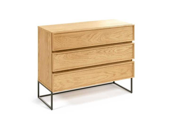 Schlafzimmer Kommode im Skandi Design Bügelgestell aus Metall von 4Home