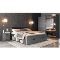 Schlafzimmer Set in Eiche Grau modern (vierteilig) von 4Home