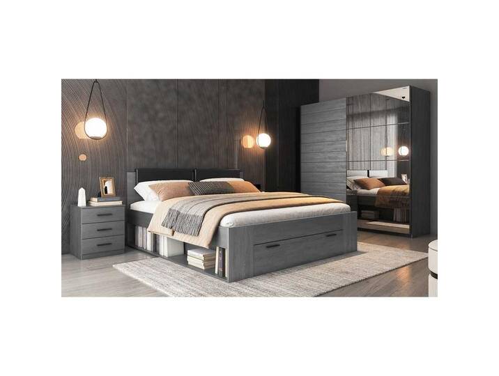Schlafzimmer Set in Eiche Grau modern (vierteilig) von 4Home