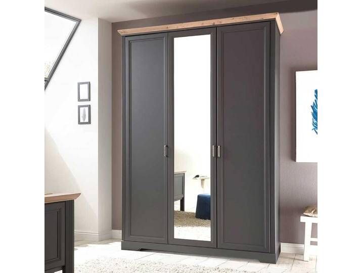 Schlafzimmerschrank in Dunkelgrau Wildeichefarben von 4Home