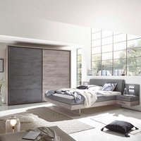 Schlafzimmerset modern in Eiche Grau Beton Optik (vierteilig) von 4Home