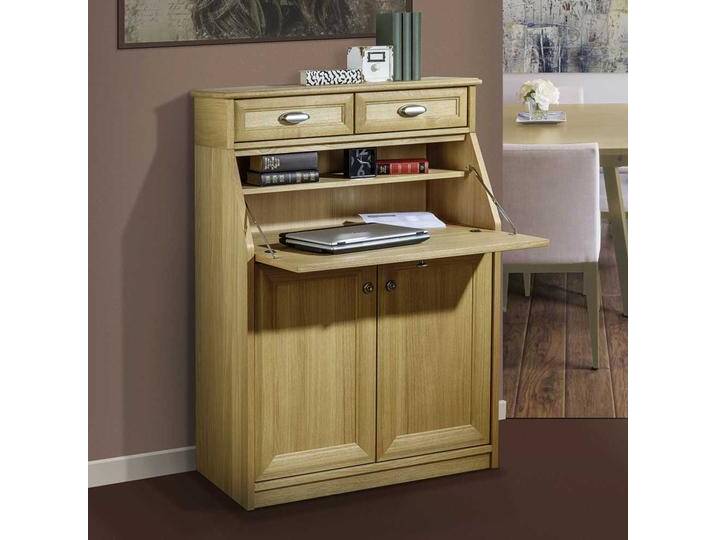Schreibsekretär mit Eiche furniert klassischen Design von 4Home