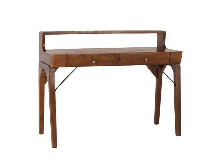 Schreibtisch Designschreibtisch aus Massivholz mit zwei Schubladen Schreibtisch Designschreibtisch aus Massivholz mit zwei Schubladen von 4Home