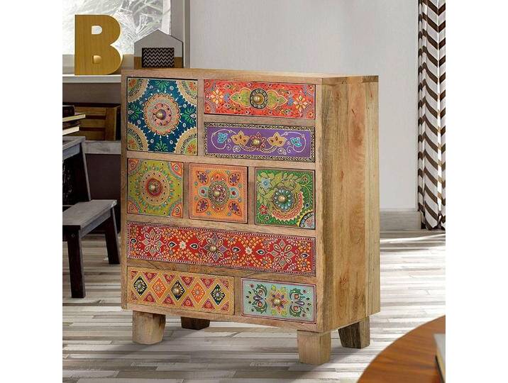 Schubladenkommode Holzkommode handbemalt im Boho Style von 4Home