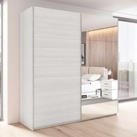 Schwebetürenschrank weiss mit Spiegel modernem Design von 4Home