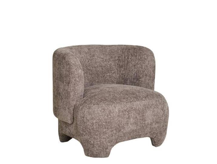 Sessel Einzelsessel in Hellbraun aus Strukturstoff von 4Home
