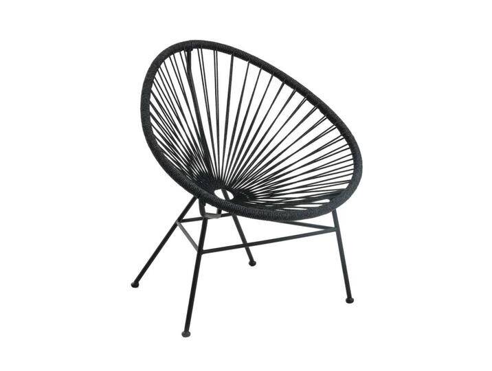Sessel aus Kordel Geflecht und Stahl Retrostil (2er Set) von 4Home