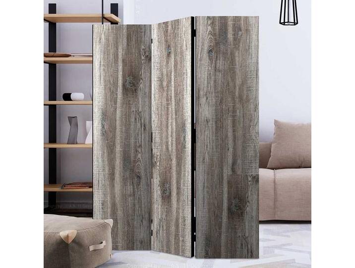 Sichtschutz Wand in Holz White Wash Optik Leinwand Füllung von 4Home