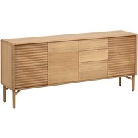 Sideboard Eichefarben im Skandi Design 3 Türen 3 Schubladen von 4Home