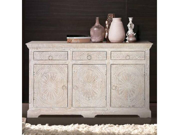 Sideboard Kommode in Weiß 3 türig von 4Home