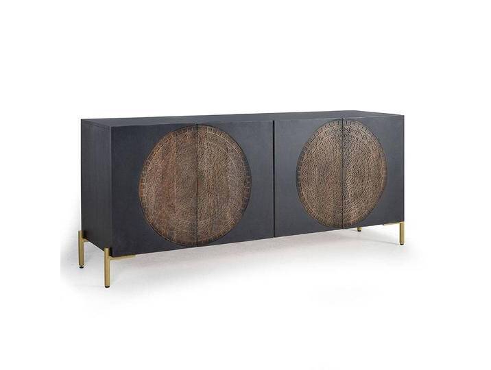 Sideboard Kommode mit Mandala Motiv geschnitzt Sideboard Kommode mit Mandala Motiv geschnitzt von 4Home