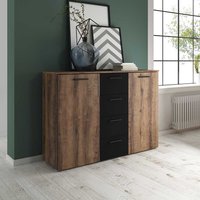 Sideboard in Eiche dunkel drei Schubladen und zwei Türen von 4Home