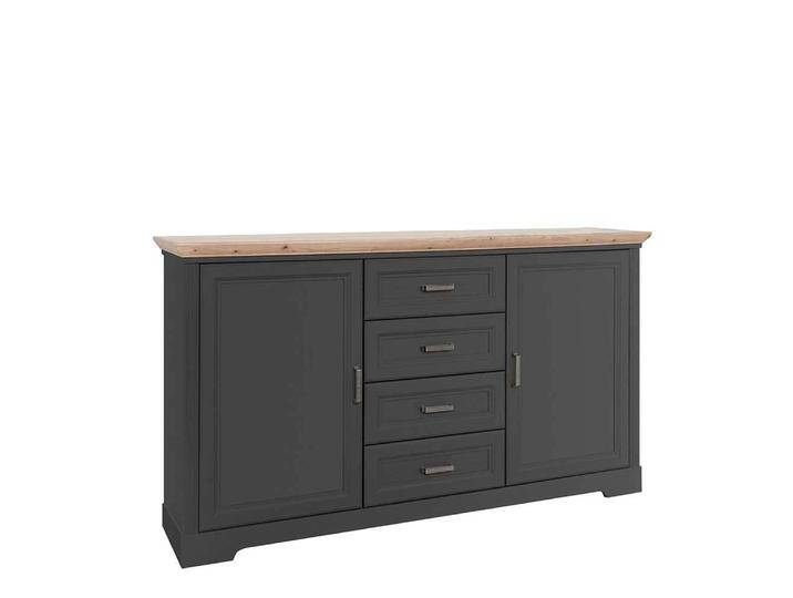 Sidebord in Dunkelgrau und Wildeichefarben Landhausstil von 4Home