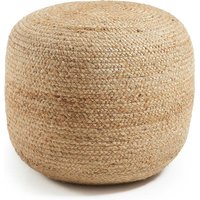 Sitzpouf in Beige Jute Geflecht von 4Home