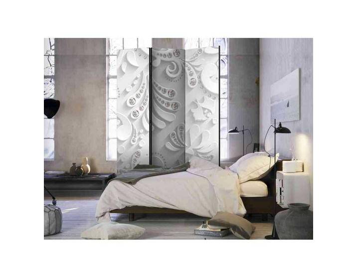 Spanische Wand mit Blättern und Ranken in Stuck Optik drei Elementen Spanische Wand mit Blättern und Ranken in Stuck Optik drei Elementen von 4Home