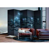 Spanische Wand mit geometrischen Formen im Lichtschein modern von 4Home