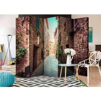 Spanischer Raumteiler mit Altstadt Gässchen in der Toscana 225 cm breit von 4Home