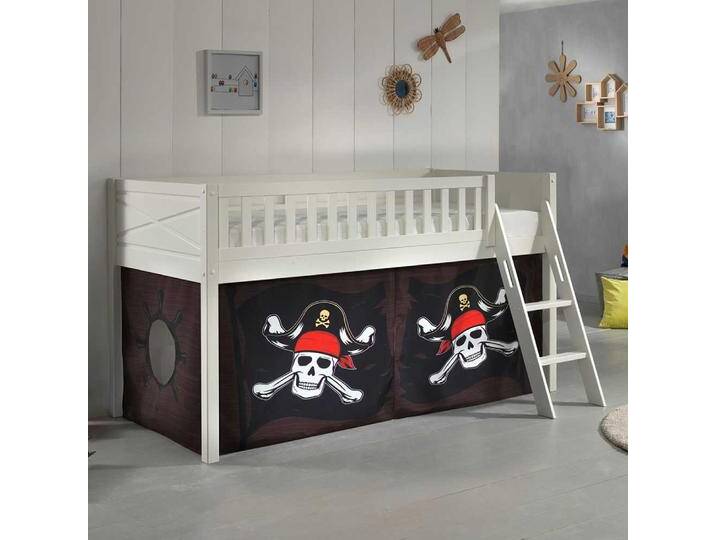 Spielbett Pirat Kinder aus Kiefer Massivholz Leiter von 4Home