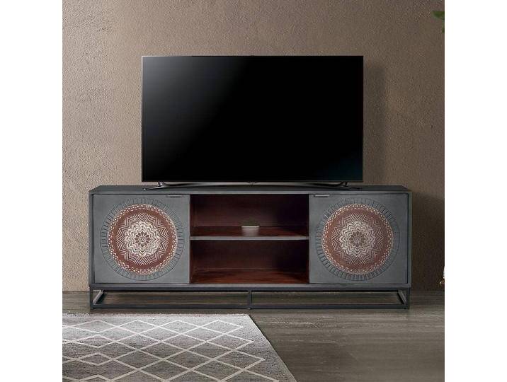 TV Lowboard Fernsehtisch mit Mandala Motiv und zwei Einlegeböden von 4Home