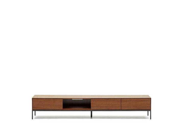 TV Unterschrank Nussbaum mit Push to open Funktion 195 cm breit von 4Home
