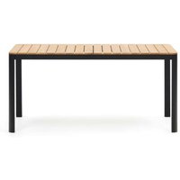 Terrassen Esstisch modern aus Teak Massivholz Aluminium von 4Home