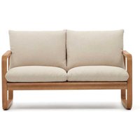 Terrassen Sofa aus Eukalyptusholz mit Polstern 142 cm breit von 4Home