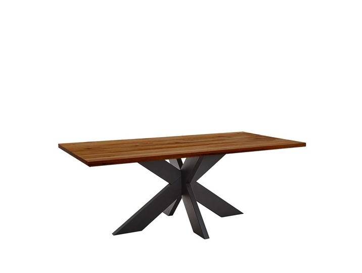 Tisch Zerreiche und Metall im Industrie und Loft Stil Spider Gestell von 4Home