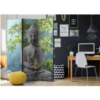 Trennwand Paravent mit Buddha Motiv 135 cm breit von 4Home