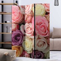 Trennwand in Bunt Rosen Motiv von 4Home