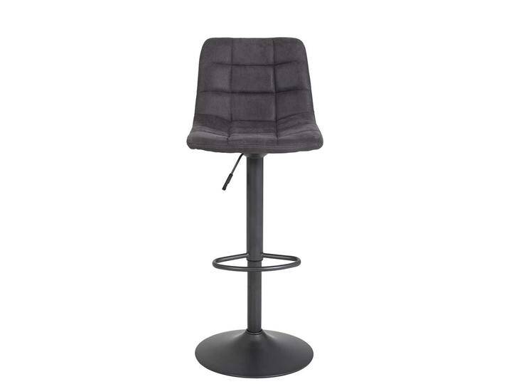 Tresenstühle in Anthrazit Microfaser drehbar (2er Set) von 4Home