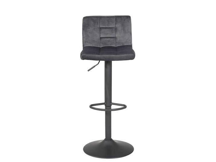 Tresenstühle in Grau Samt drehbar (2er Set) von 4Home