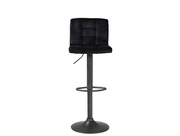 Tresenstühle in Schwarz Samt Gasdruck (2er Set) von 4Home