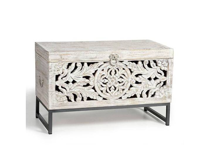 Truhe Dekotruhe im Vintage Look mit Metallgriff von 4Home