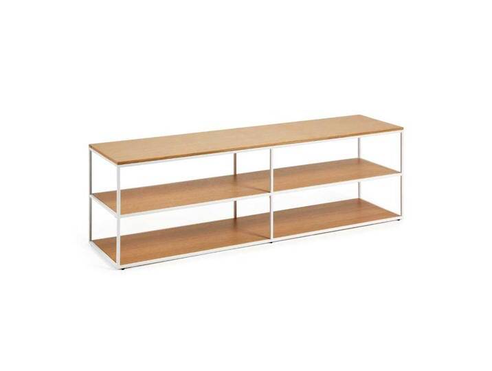 Unterschrank Fernseher in Eichefarben & Weiss Skandi Design von 4Home