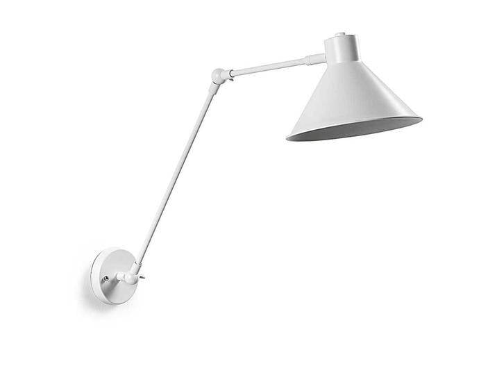 Verstellbare Metall Wandlampe in Weiß Skandi Design von 4Home