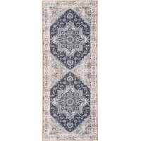 Vintage Teppich in Blau und Grau orientalischen Muster von 4Home