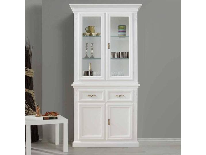 Vitrine Wohnzimmervitrine 203 cm hoch mit Glastüren von 4Home