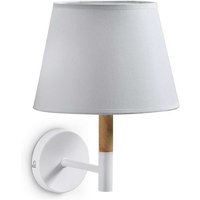 Wandlampe mit Schirm Weiß von 4Home