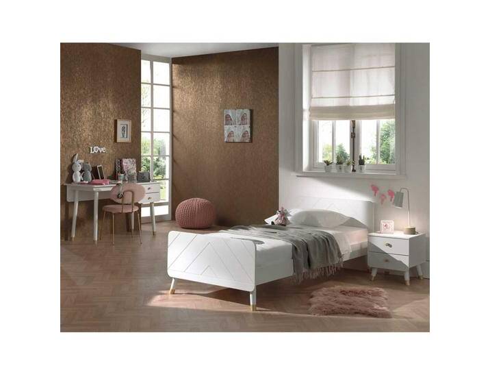 Weißes Jugendzimmer mit Schreibtisch Mädchen (dreiteilig) von 4Home