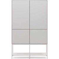 Weißes Wohnzimmer Highboard in modernem Design Drehtüren von 4Home