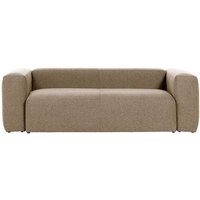 Wohnzimmer Couch in Beige Chenille Bezug von 4Home