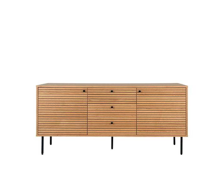 Wohnzimmer Kommode Sideboard in Eichefarben mit drei Schubladen von 4Home