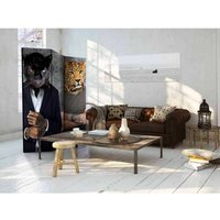 Wohnzimmer Paravent mit Fantasy Raubkatzen modern von 4Home
