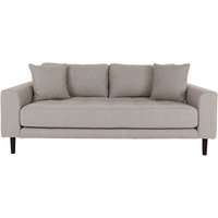 Wohnzimmer Sofa im Skandi Design Beigegrau und Schwarz von 4Home